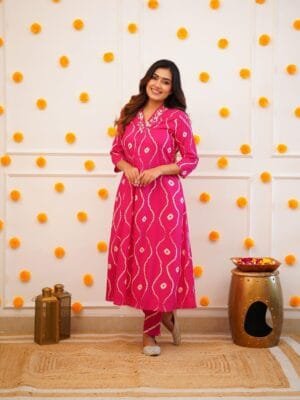 Explore Elegance in Our Rayon Kurta Pant Sets | Pink