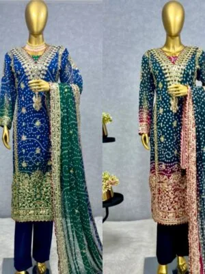Upcoming New Traditional Collection – 3-Piece Fancy Kurti with Bottom and Beautiful Dupatta