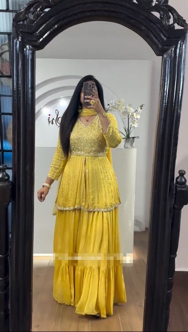 Elegant Festival Crop Top and Lehenga Set with Dupatta in 3 Colors