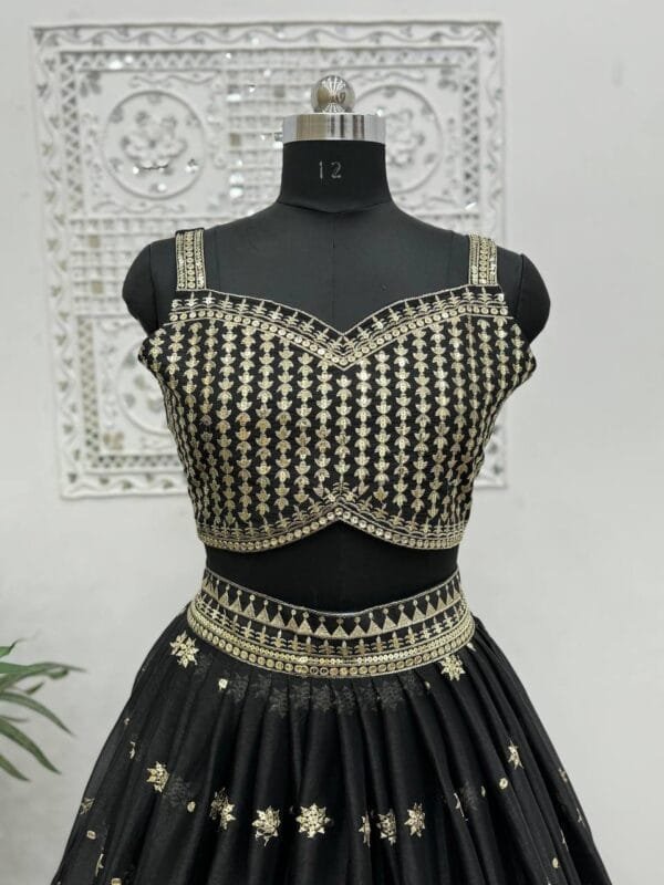 Presenting the Latest Fancy Designer Lehenga Choli with Koti in 3 Colors - Image 8