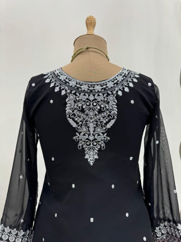 Elevate Your Wardrobe with the Stunning Faux Georgette 5000 Series Designer Lehenga Set - Image 5