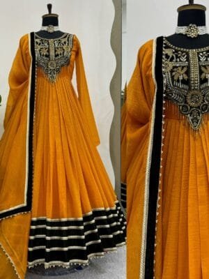 Exude Elegance with This Stunning Gold Crush Velvet Set