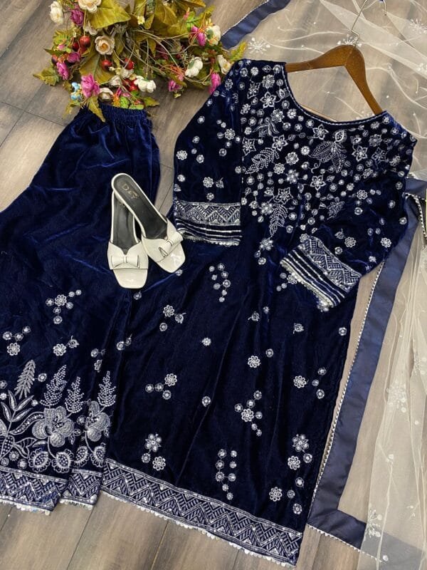 Velvet Sequence Suit – Elegant, Warm, and Stylish - Image 8