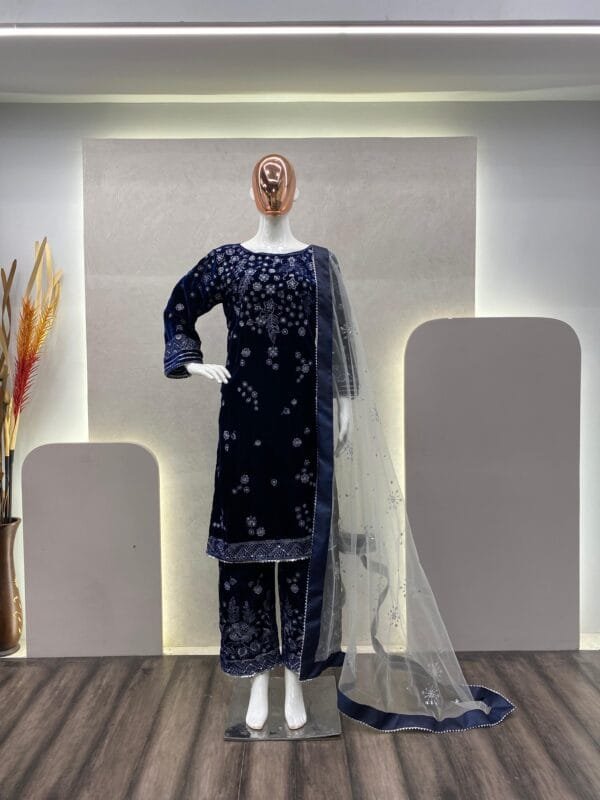 Velvet Sequence Suit – Elegant, Warm, and Stylish - Image 5