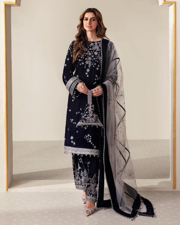 Velvet Sequence Suit – Elegant, Warm, and Stylish