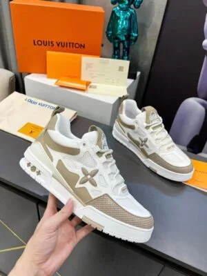 Men's Louis Vuitton Skate Sneaker Beige White