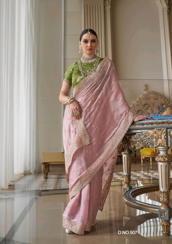 Kala Jamun Sai Mere Sarees Bridal Wear in 6 Colors - Image 13