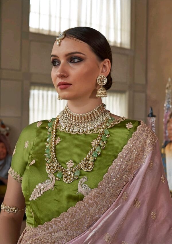 Kala Jamun Sai Mere Sarees Bridal Wear in 6 Colors - Image 14