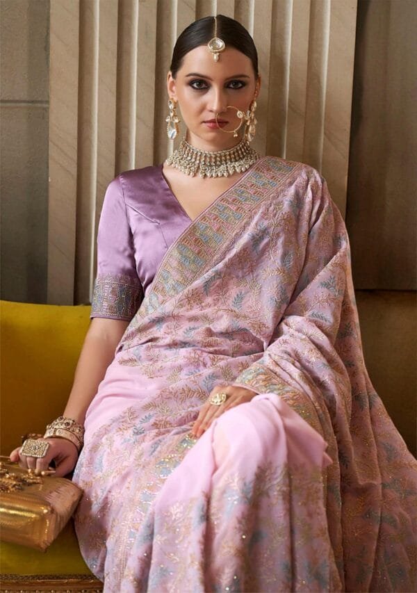 Kala Jamun Sai Mere Sarees Bridal Wear in 6 Colors - Image 7