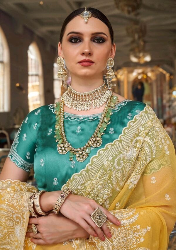 Kala Jamun Sai Mere Sarees Bridal Wear in 6 Colors - Image 11