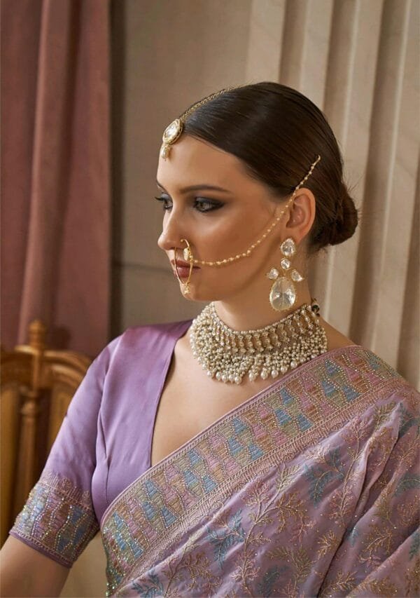 Kala Jamun Sai Mere Sarees Bridal Wear in 6 Colors - Image 6