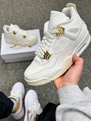 Men's Nike Air Jordan 4 Metallic Gold