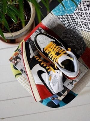 Men's Air Jordan Retro 1 Union LA Red Shoes