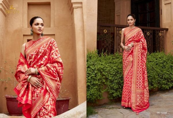 Royal Banarasi Silk Saree in 8 Colors - Image 4