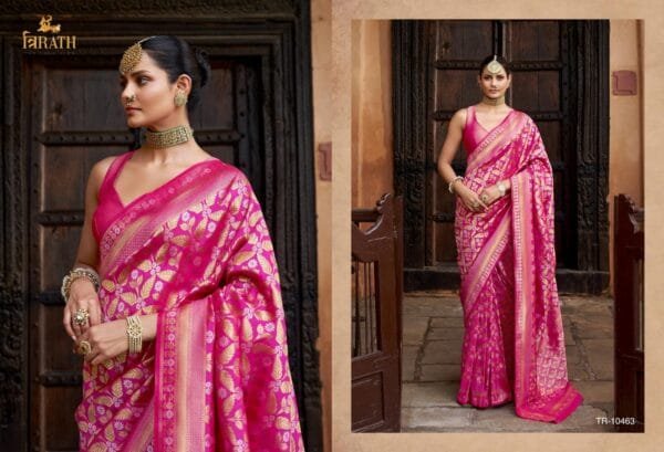 Royal Banarasi Silk Saree in 8 Colors - Image 2