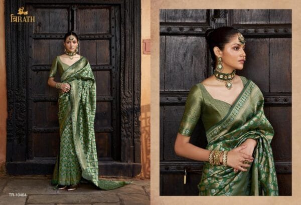 Royal Banarasi Silk Saree in 8 Colors - Image 8