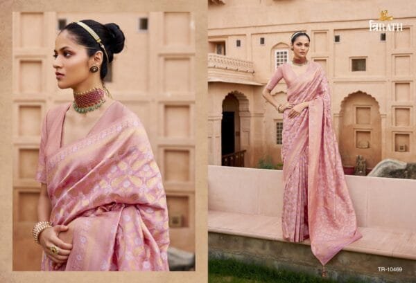 Royal Banarasi Silk Saree in 8 Colors - Image 6