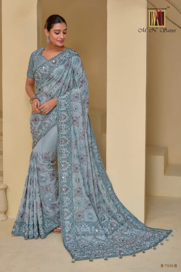 Banarasi Tuscany Saree Collection for the Festival Season in 11 Colors - Image 18