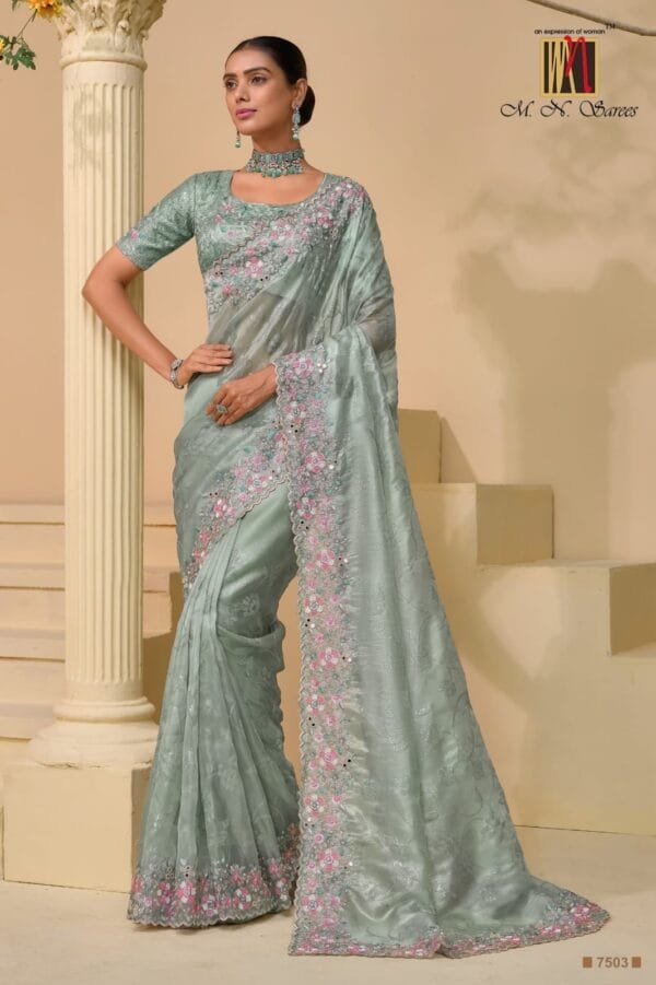 Banarasi Tuscany Saree Collection for the Festival Season in 11 Colors - Image 4