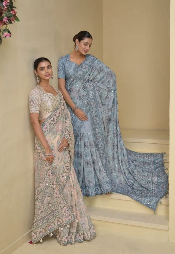 Banarasi Tuscany Saree Collection for the Festival Season in 11 Colors - Image 32