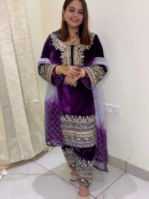 Opulent Designer Party Wear Top Dupatta Bottom Set