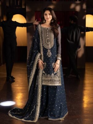 Embroidered Georgette Sharara Set | Women's Ethnic Wear