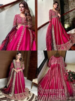 Sequins Embroidery Anarkali Gown | Party Wear Outfit