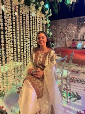 Chinon Silk Kurti Plazzo Set | Sequins Embroidery Ethnic Wear